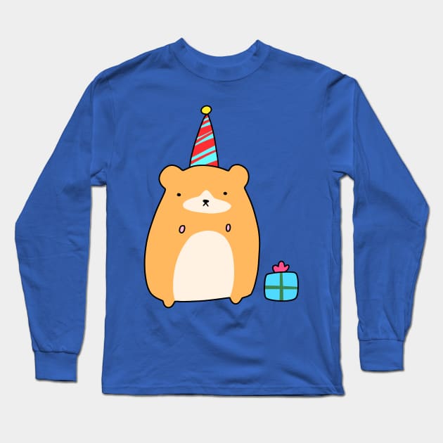 Birthday Hamster Long Sleeve T-Shirt by saradaboru